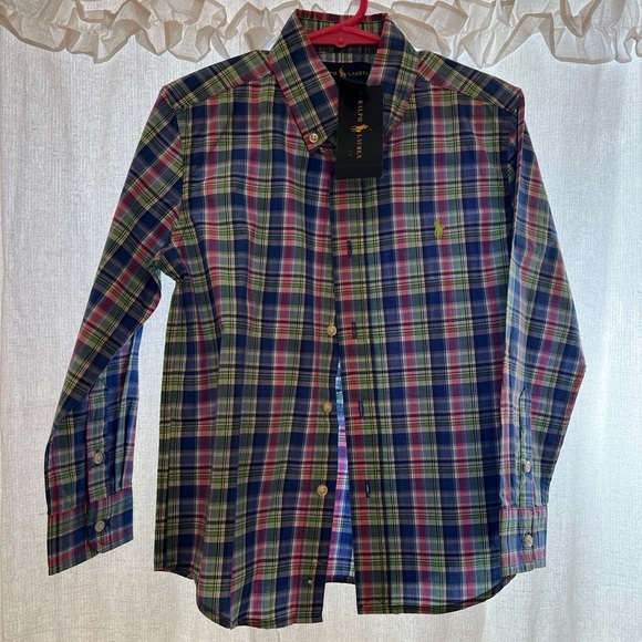 Boys size 5 Ralph Lauren Button up NWT - Picture 1 of 3